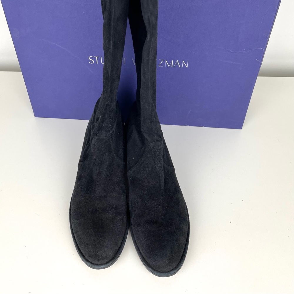 Stuart Weizman Suede Thigh-High Boots. Size 9 - image 6